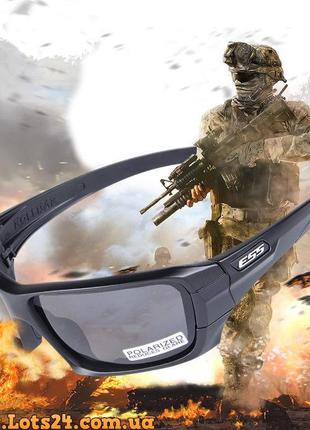 Тактические баллистические очки ess rollbar для военных стрельбы страйкбола со сменными линзами на резинке