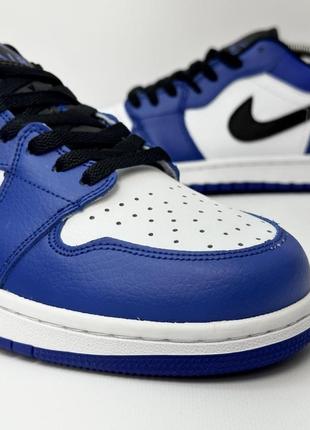 Кроссовки nike air jordan 1 low (blue)4 фото