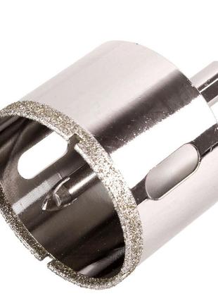Свердло корончате алмазне по склу та кераміці 60мм з центрувальним свердлом alloid gs-70060