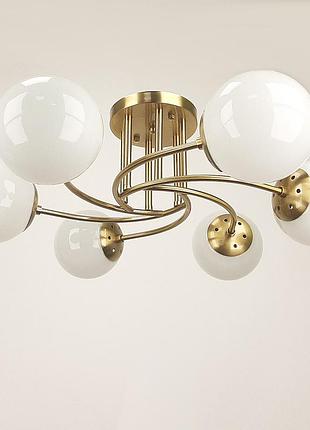 Люстра с шарами на 6 плафонов sneha (9963808067/6a matte gold)