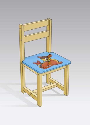 Детский голубой стул "оленёнок бэмби"