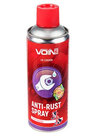 Жидкий ключ anti-rust spray voin, mos2, 400мл (жидкий ключ)  vk-400