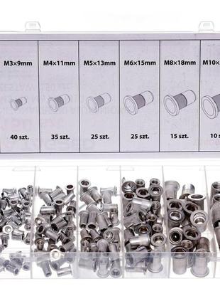 Алюминиевые резьбовые заклепки-гайки m3 m4 m5 m6 m8 m10 150 шт. tagred та4095