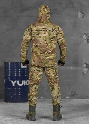 Військова форма multicam весна кітель та штани з наколінниками костюм тактичний мультикам