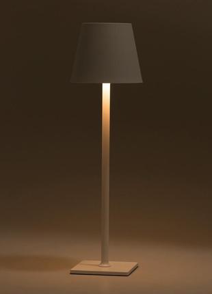 Настільна лампа на акумуляторі в скандинавському стилі 5 вт світильник настільний білий `gr`