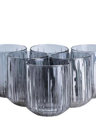Склянки 315 (мл) набір склянок 6 шт для напоїв скляні 95 (мм) `gr`
