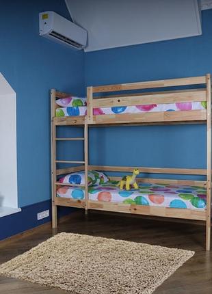Двухъярусная кровать детская babyson 3 лаковая 80x190см