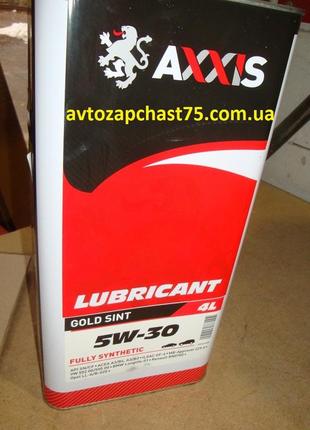 Олія axxis 5w-30 gold sint 4 літри, синтетика (для двигуна) виробник польща