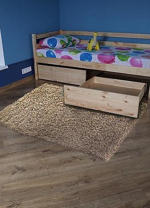 Sportbaby підліткова дитяче ліжко лакова babyson 1 з ящиком 80x190sм