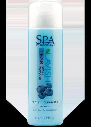 Гель tropiclean spa tear stain facial remover 236 мл для умывания слезных дорожек вокруг глаз с тропиклин