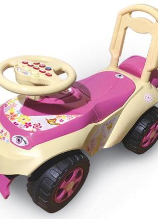 Толокар- автівка "автошка", колір бежево-рожевий, від doloni