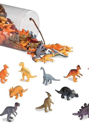 Terra by battat dinosaurs in tube miniature figures баттат набір фігурок динозаври в пластиковому боксі