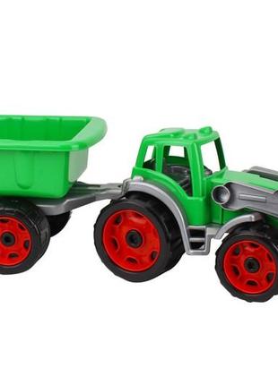 Трактор детский с ковшом и прицепом, от технок тойс