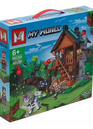 Конструктор по мотивам игры "minecraft", 465 деталей, от 6-14 лет (mg350)