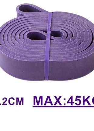 Фіолетова гумка петля еспандер 2080 32мм 45кг max