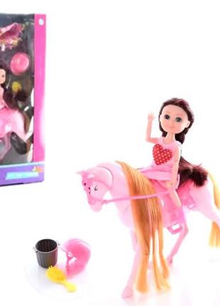Кукла "miss nini" мама и дочь на коне, с аксессуарами