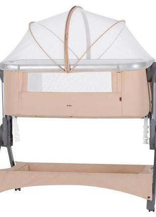 Дитяче ліжечко для найменших aria crl-15501 (2 in 1) sand beige carrello