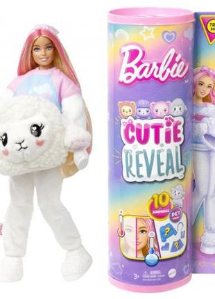 Лялька ягня barbie "cutie reveal", 10 варіантів, серії "м'які та пухнасті"