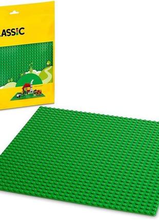 Конструктор lego classic базова пластина зеленого кольору (11023)