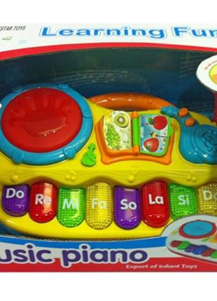 Орган музичний, 35338, музика, мікрофон, світло, запис звуку, в коробці р. 28*15*13см