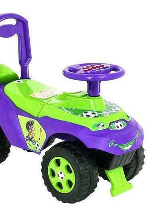 Толокар-автомобиль "автошка", музыкальный, цвет фиолетово-зеленый, от doloni