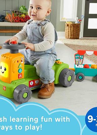 Fisher-price farm tractor walker & activity center hlm42 фішер прайс трактор каталка ходунки інтерактивний наб
