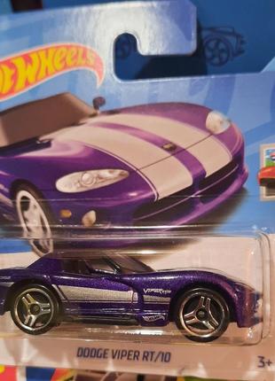 Hot wheels 2023 hw roadsters dodge viper rt/10 7/10 131/250 hkk11 додж вайпер машинки колекційні хот вілс