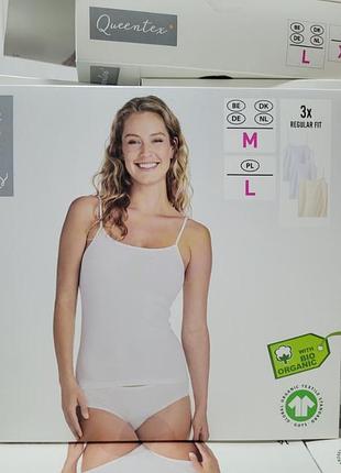 Комплект 3 шт.: женские майки queentex / германия