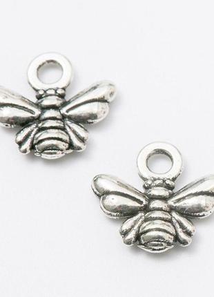 Підвіска finding кулон бджола античне срібло 11 мм x 10 мм х 3 мм