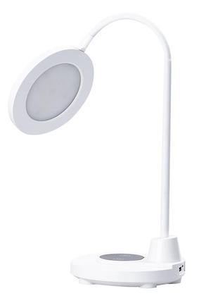 Настільна лампа на гнучкій ніжці від мережі лампа для письмового столу світильник настільний `gr`
