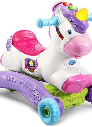 Vtech prance and rock learning unicorn 80-192300 вітек єдиноріг каталка гойдалка інтерактивна іграшка