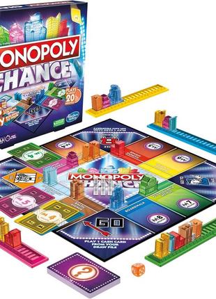 Hasbro gaming monopoly chance board game f8555 хасбро монополія шанс настільна гра англійська мова