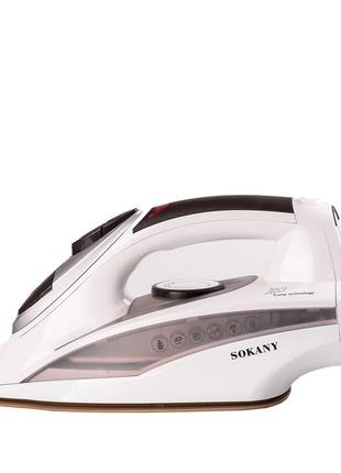 Утюг паровой sokany aj-2052 steam iron 2400w паро утюг `gr`