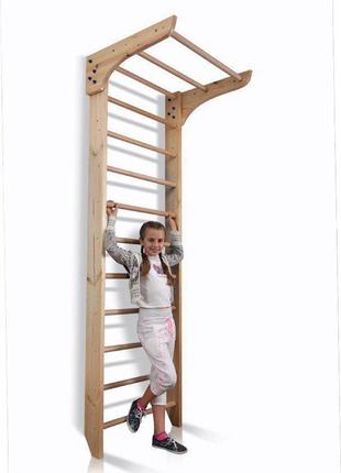 Шведська спортивна стінка дерев'яна з турніком