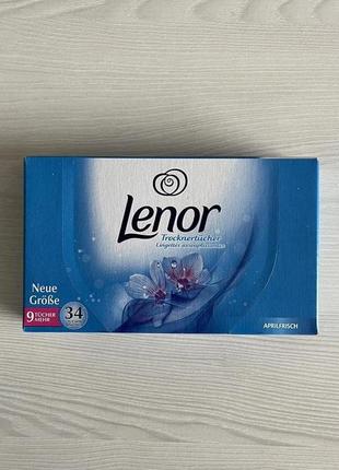 Серветки для сушильної машини / шафи 34шт lenor m36