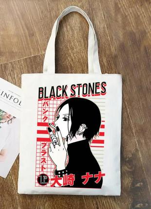 Еко-сумка шоппер "nana 21" black stones