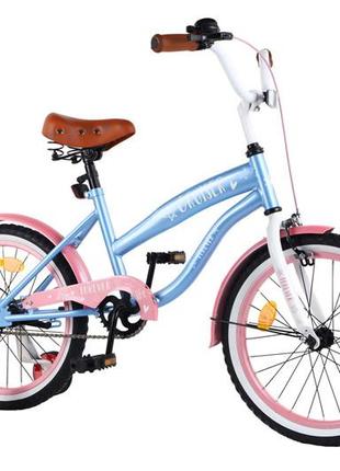 Велосипед cruiser 18' t-21837 blue+pink