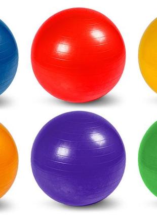 М'яч фітнес bt-sfb-0004 65 см 800 г 6 кольорів