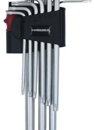 Набор г-образных ключей haisser torx t10-50 (48115)