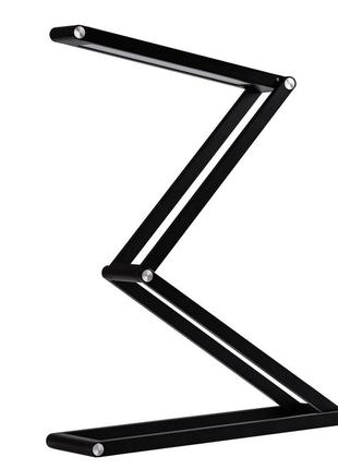 Світлодіодна настільна лампа на акумуляторі 3 вт, лампа складана чорний `gr`
