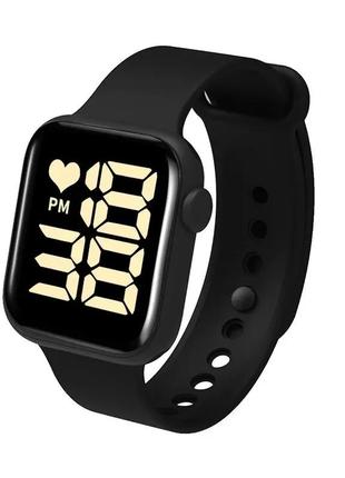 Годинник love watch зі світлодіодним підсвічуванням, електронні модні прості квадратні сенсорні водонепроникні дитячі годинники-бр