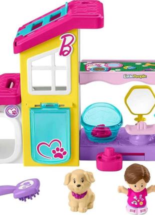 Fisher-price little people barbie pet spa with music sounds hjw76 фішер-прайс барбі спа для цуценят з музикою