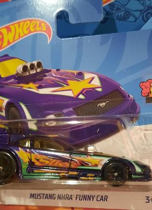 Hot wheels 2023 hw drag strip mustang nhra funny car 5/10 140/250 hkh30 мустанг машинки колекційні хот вілс