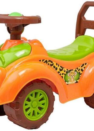 Толокар автівка "леопардик",колір: помаранчевий, від 3 років, технок тойс