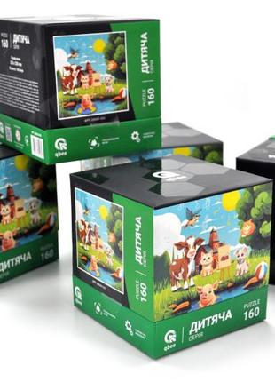 Пазлы "животные на ферме", 160 элементов, от qbee