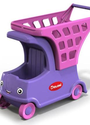 Візок дитячий фіолетовий  "авто з кошиком", від doloni