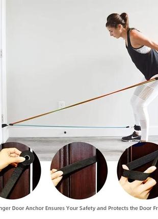 Набор резинок для фитнеса эспандеры тренажер для домашних тренировок