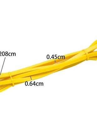Желтая резинка петля эспандер 2080 6мм