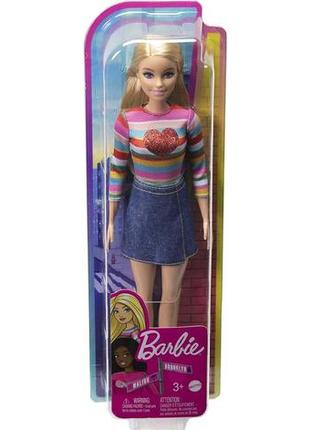 Barbie it takes two barbie “malibu” roberts doll hgt13 mattel лялька барбі малібу робертс в райдужній сорочці