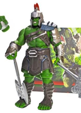 Супергерой халк от марвел, с 2 видами оружия, шлем, сменные руки